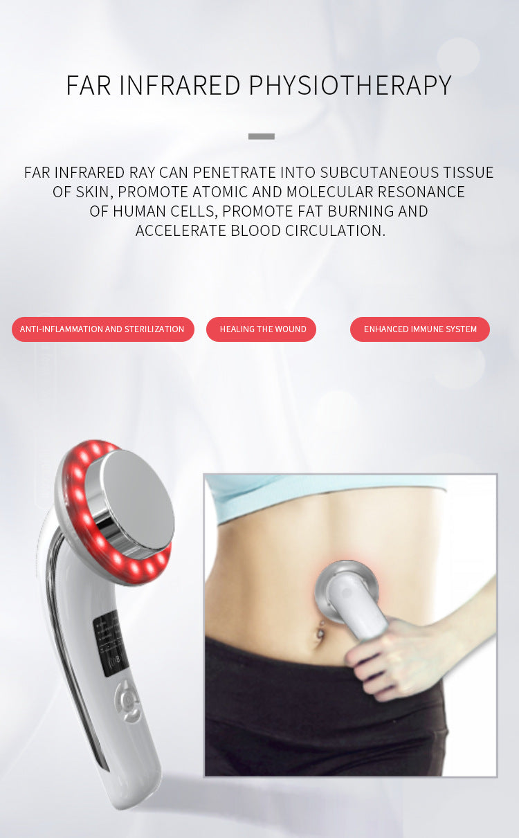 6 In 1 Ultrasonic Slimming & Beautifying Rf Device Body Sculpting Skin Rejuvenation (Black)
