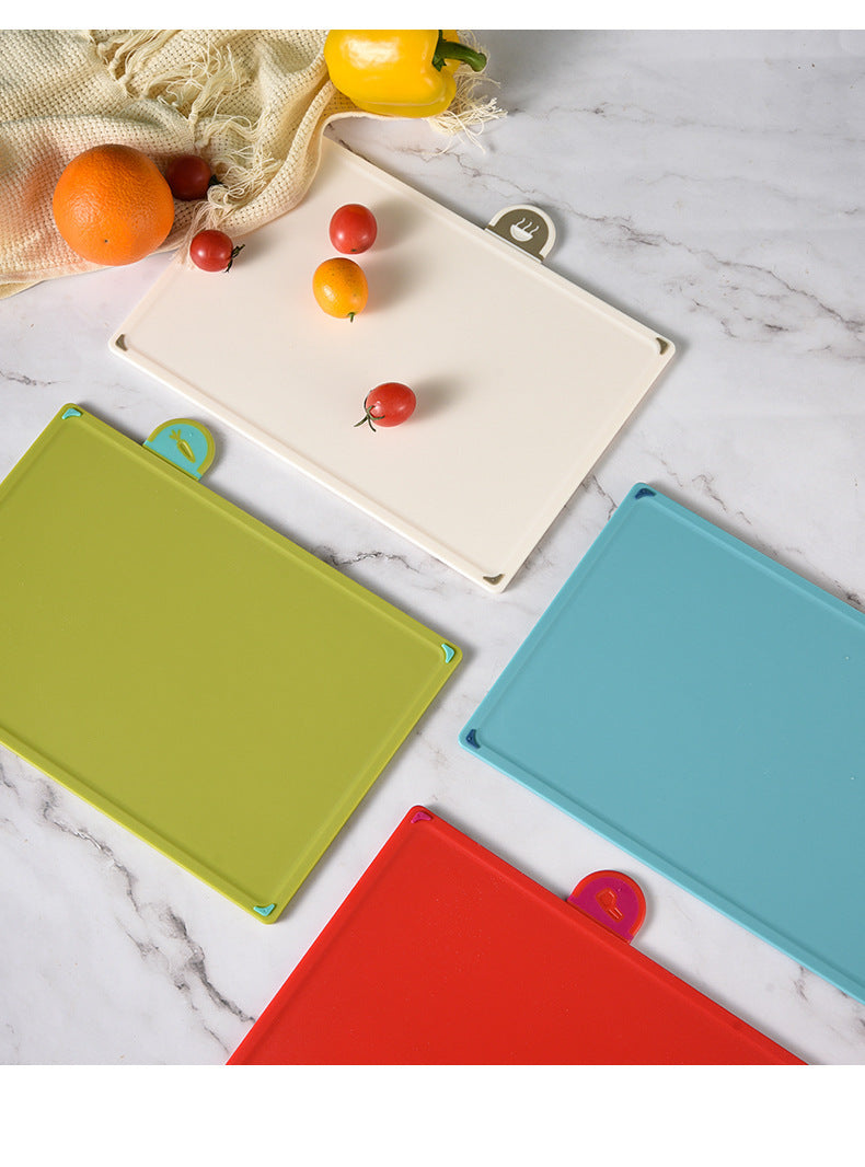 Colourful 4 Piece Coded Index Cutting Board Set With Storage Stand Food Safe Pp Non Slip Easy Clean Kitchen Chopping Boa