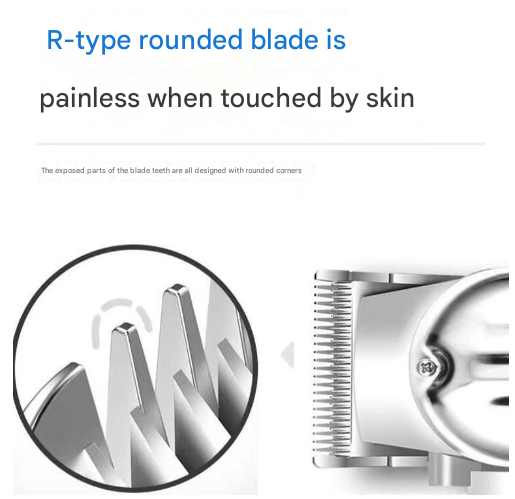 Silver Professional Electric Hair Clipper Advanced Barber Trimmer