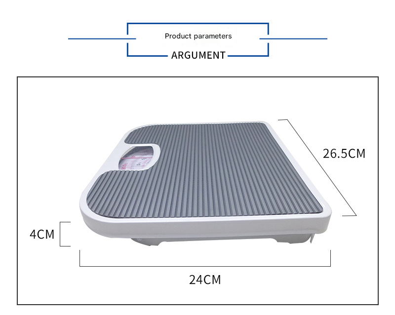 Dark Gray Classic Mechanical Bathroom Scale - Battery-Free Analog Body Weight With Non-Slip Platform