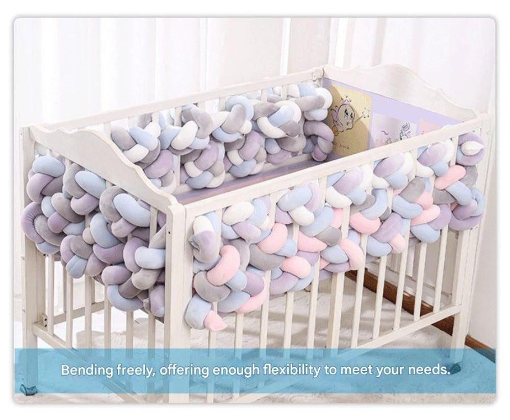 White 2M Nordic 3 Strand Hand Braided Knot Long Pillow Soft Plush Sofa Cushion Room Decor For Bedroom & Living