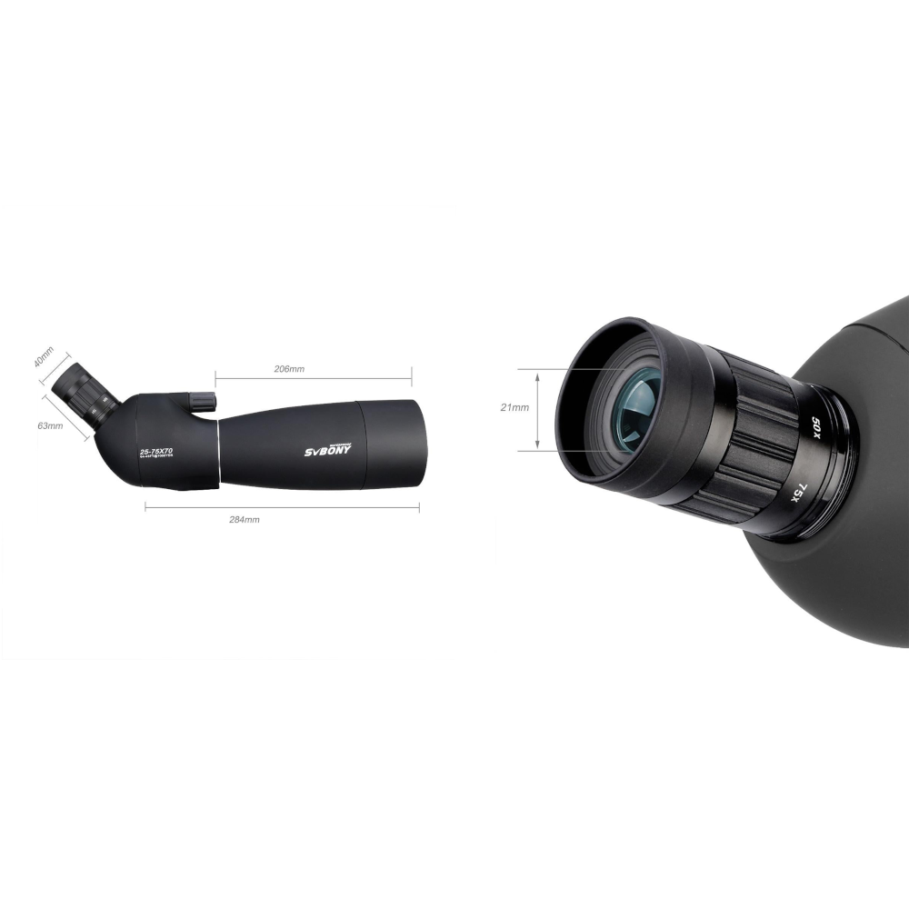 Waterproof Bird Scope With 25 75X Magnification And 70 Millimetre Objective Lens