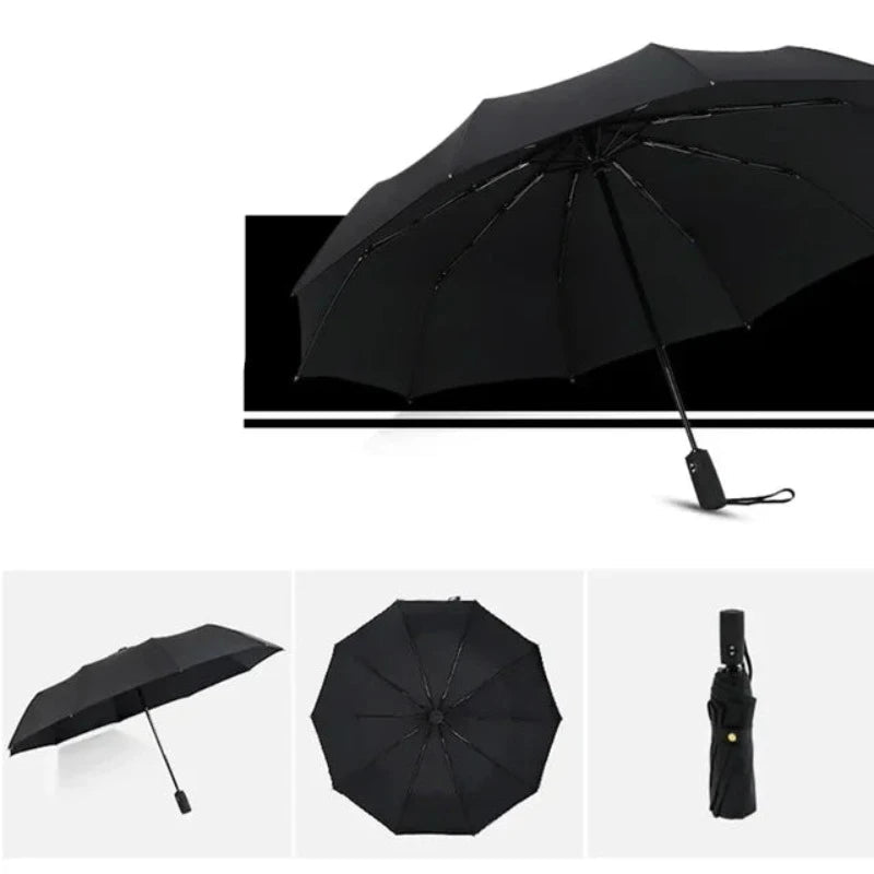 Windproof Double Layer Resistant Umbrella Fully Automatic Rain Men Women 10K Strong Luxury Business Male Large Umbrellas