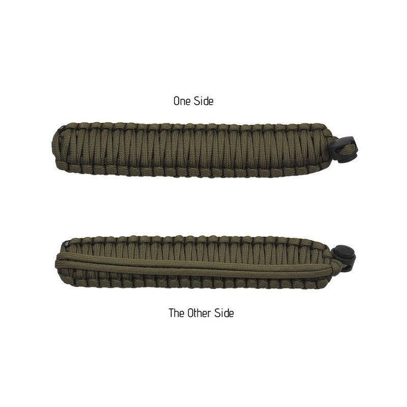 Braided Paracord Camera Wrist Strap Lanyard Dark Green