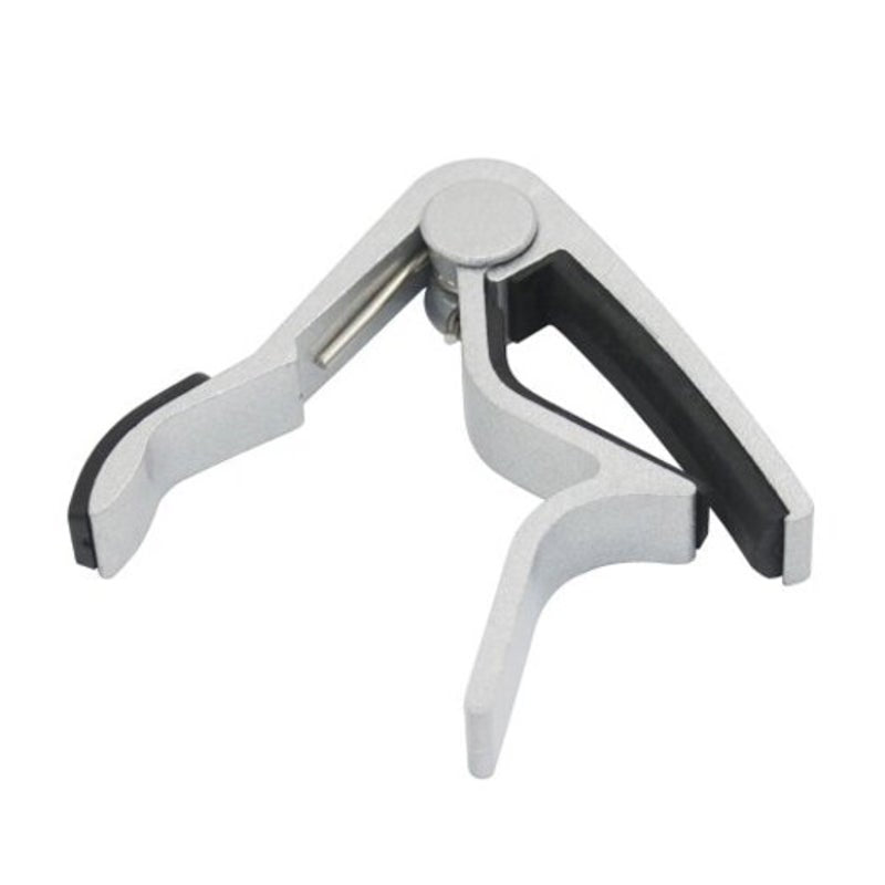 Aluminum Alloy Tension Handhold Capo Clamp For Acoustic Folk Electric Guitar Silver