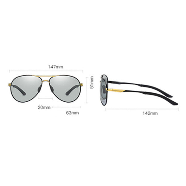Automatic Color Change Hd Vision Day Night Polarized Sunglasses 2