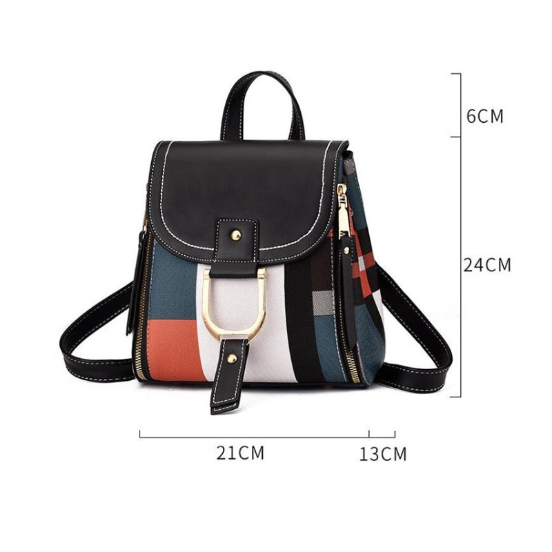 Women Handbag School Bags For Female Casual Tote Backpack Pu Leather Shoulder Crossbody