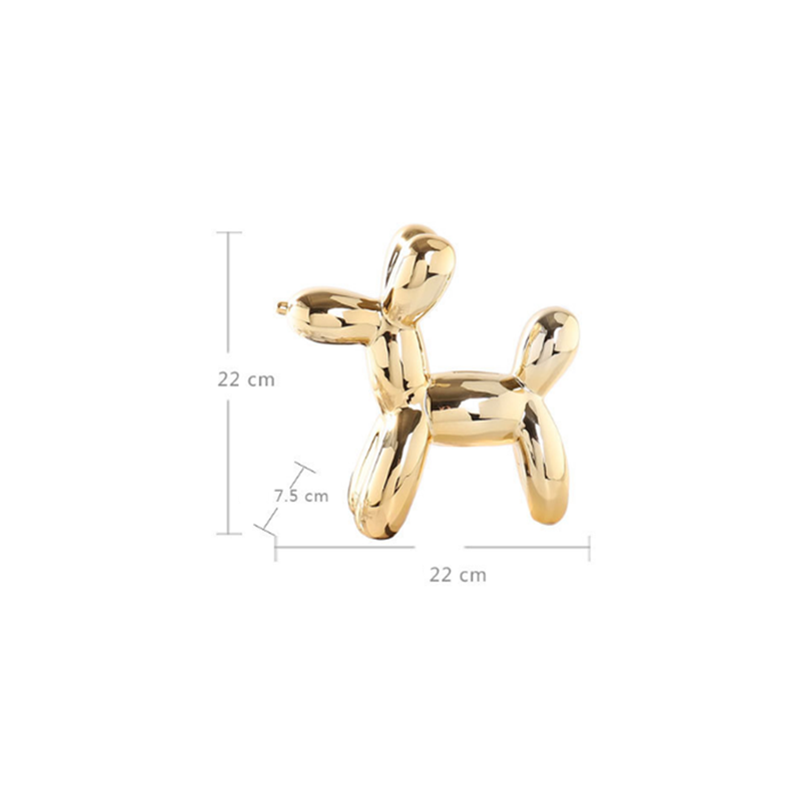 Balloon Dog Money Bankunique Ceramic Piggy With High Gloss Finish Rose Gold