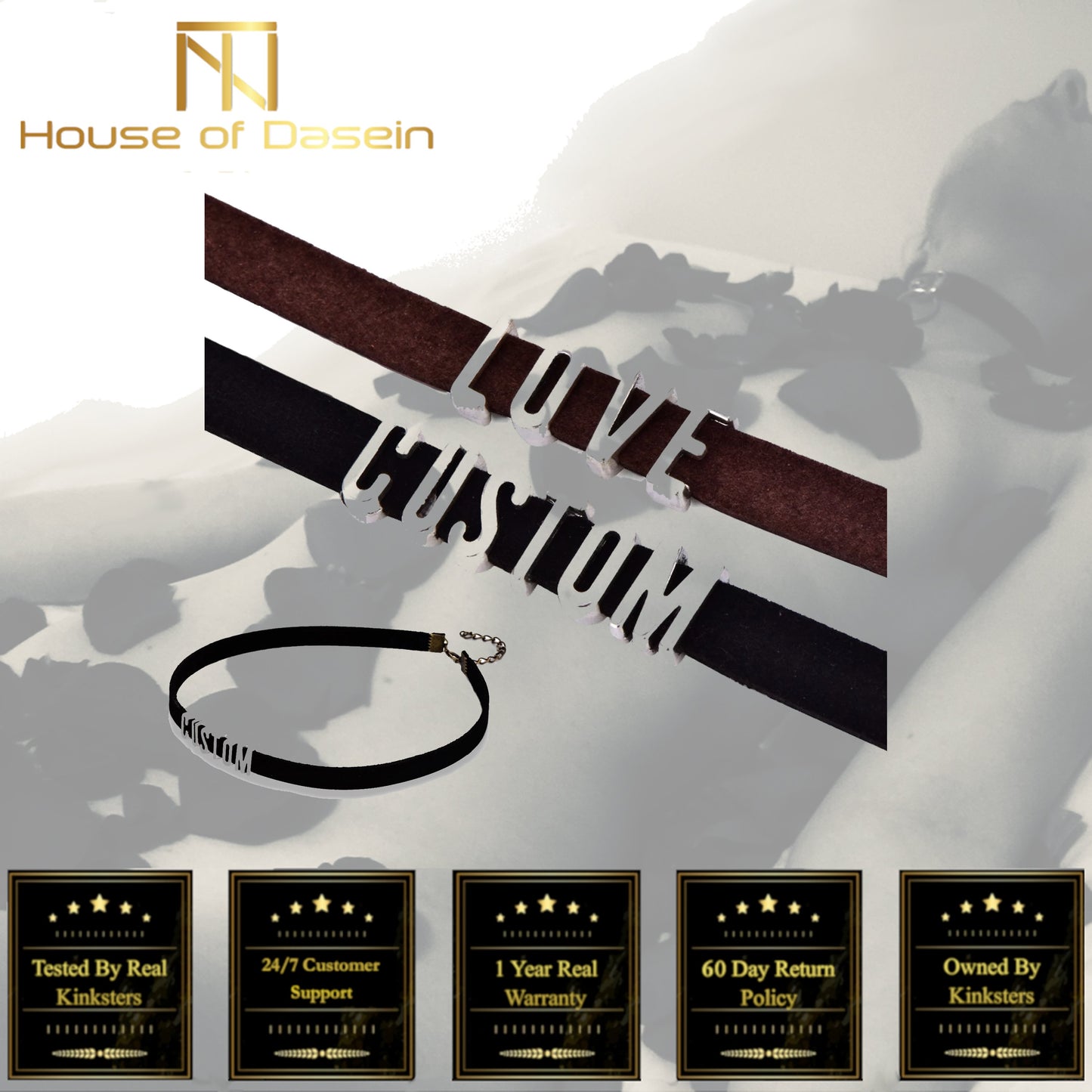 Velvet Choker Custom Word Day Collar Bdsm Fetish Necklace