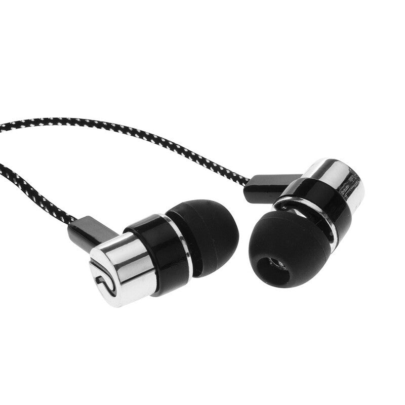 Universal 3.5Mm Stereo Mobile Phone Headphones Braided Wiring In Ear Headset