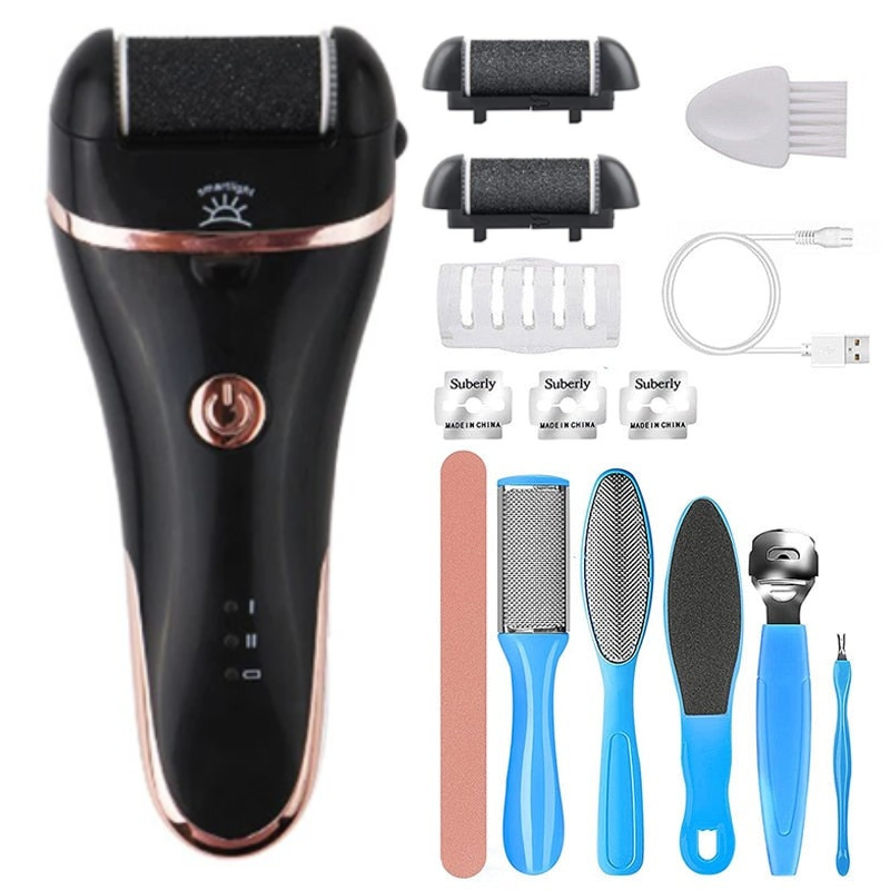 Electric Foot File For Heels Grinding Pedicure Tools Professional Care Dead Hard Skin Callus Remover Kit