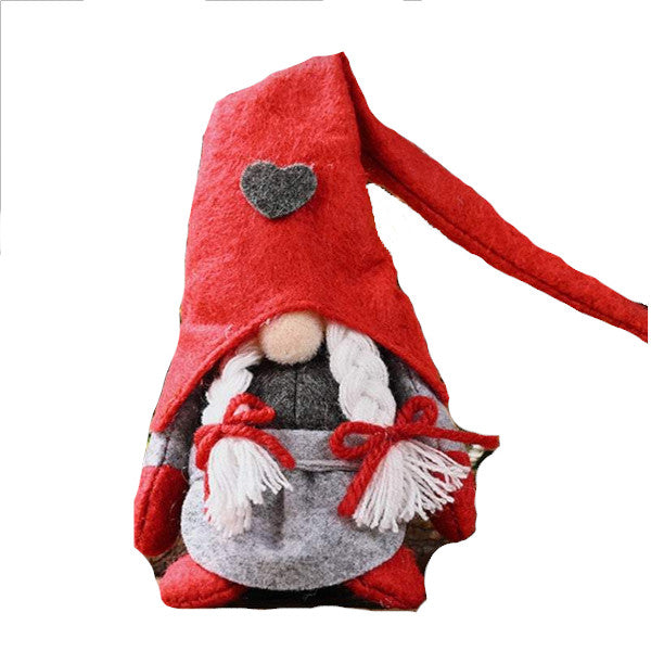 Christmas Decorations Faceless Doll Ornament Male Female