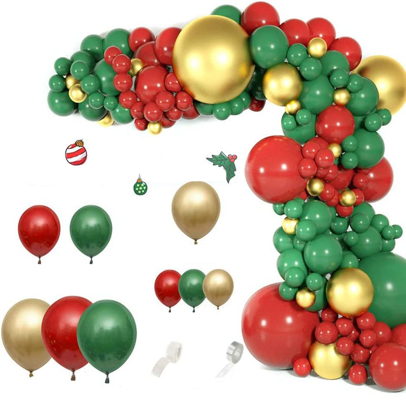Christmas Garland Arch Tree Balloons Set Party Decorations