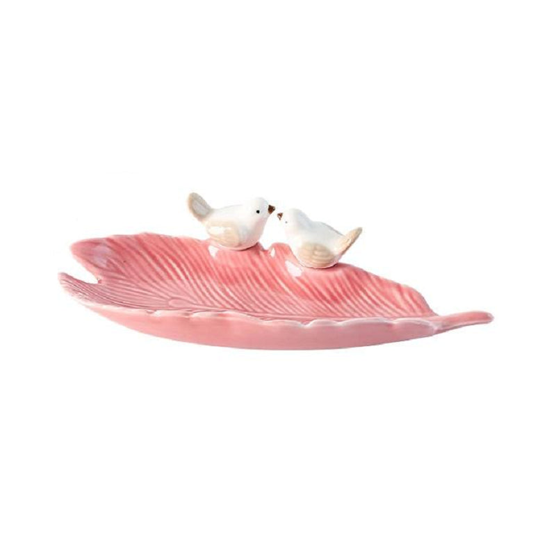 Veile Studios Jewelry Storage Tray Jewellery Display Stand Cute Bird Ceramic Plate