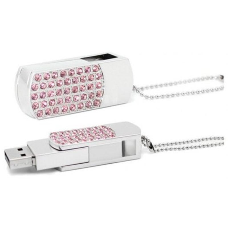 Colorful Diamond Fashion U Disk Usb Flash Drive Light Pink 32G