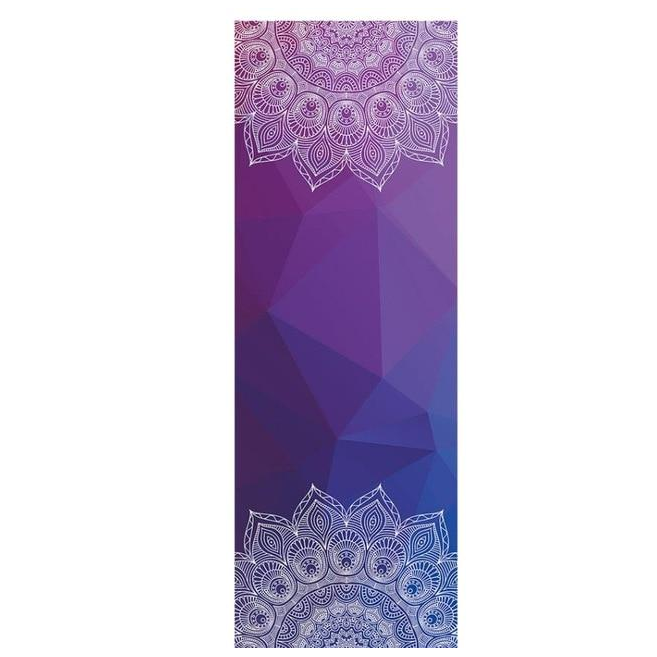 Colourful Mandala Yoga Towel Non Slip Portable Travel Pilates Blanket