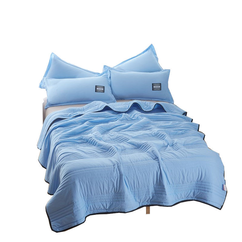 1 Sets of Hod Health & Home 1 Sets Of Cooling Blankets Pure Color Summer Quilt Plain Compressible