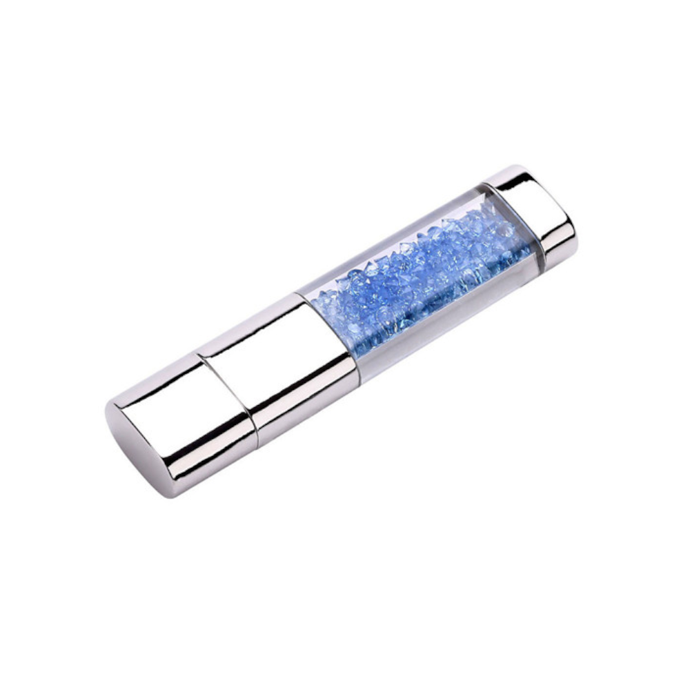 Crystal Diamond Usb 2.0 Metal Flash Drive 32Gb Led Light Memory Stick Pendrive