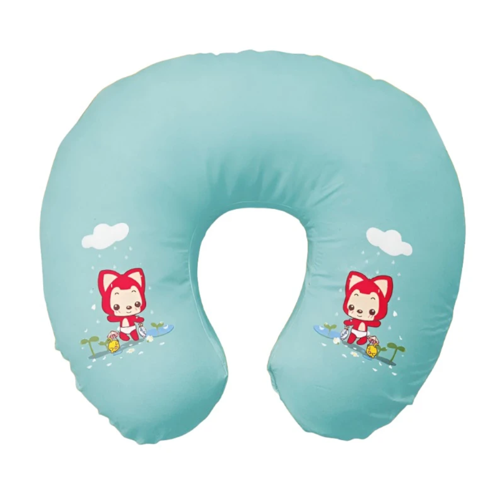 Cute Cartoon Ins Style Travel Neck Pillow U-Shaped Panda Rainbow Cloud Fruit Inflatable Cushion For Kids Adults Family F