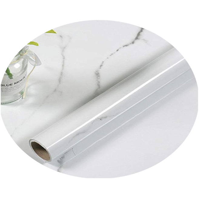 Decorative Stickers 5 Meter Marble Vinyl Film Black Wallpaper Sheet Furniture Wrap