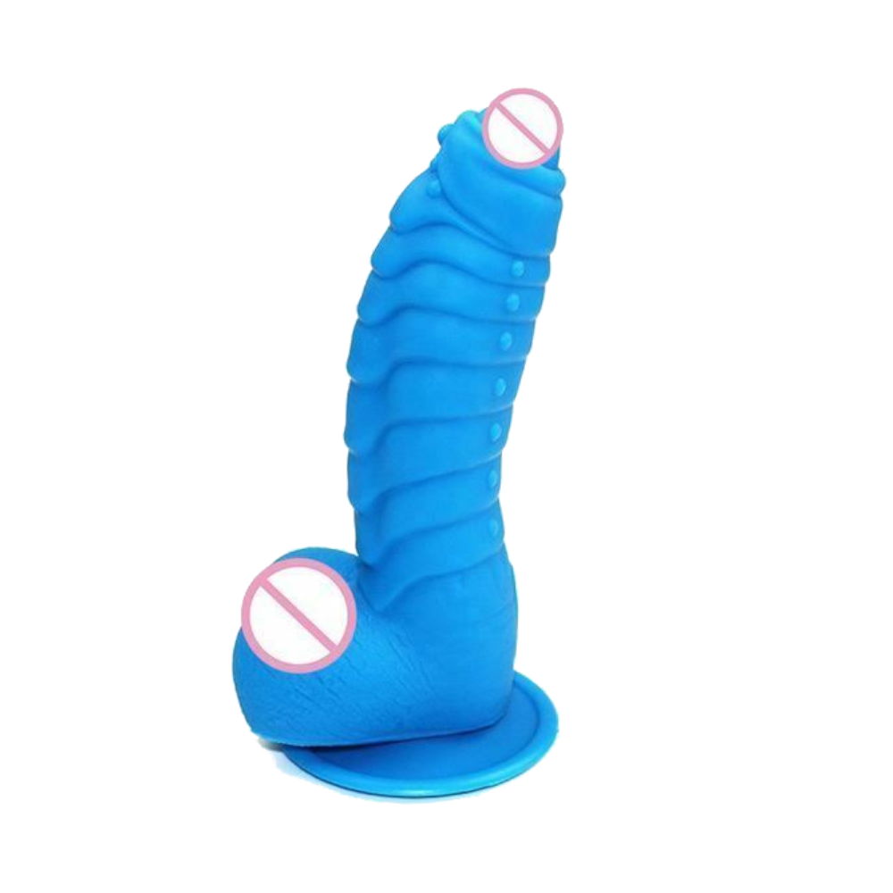 Dinosaur Scales Dildo With Suction Cup Monster Dong Cock And Balls Masturbation