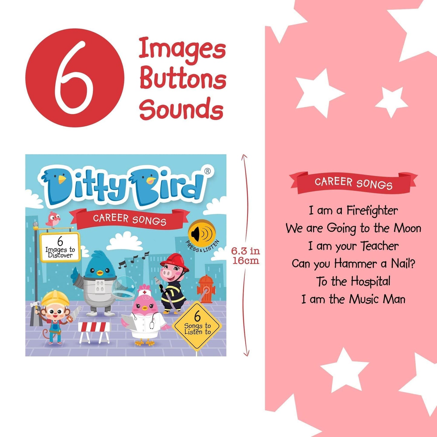 Ditty Bird Career Songs For Preschoolers Educational Music Cd