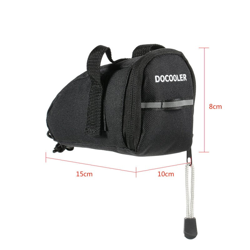 Bike Bicycle Cycle Saddle Bag Ultra Light Seat Pouch Rear Tail Pack Black