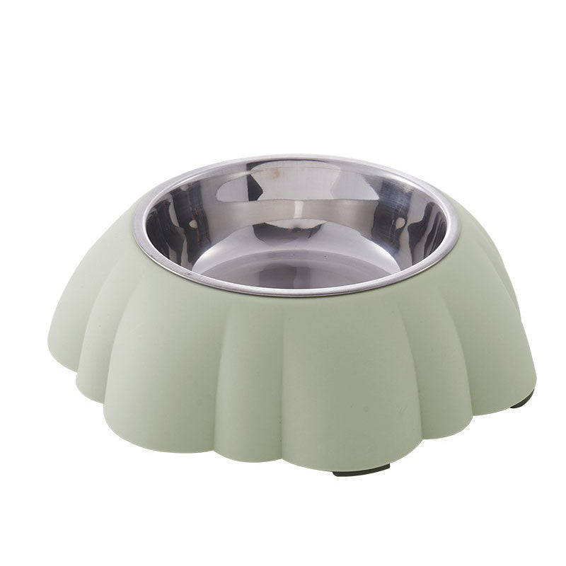 Pet Bowl Stainless Steel Inner Durable Outer Base