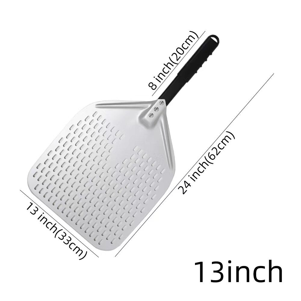 Pizza Shovel 33 Centimetre X 62 Silver For Perforated Peel Metal Handle