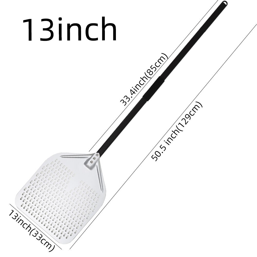 Pizza Shovel 33 Centimetre X 129 Silver For Perforated Peel Baking Tool