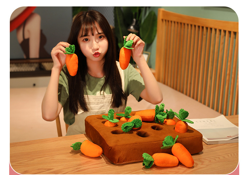 Carrot Plush Toy Snuffle Mat Anti Boredom Dog Puppy Toys