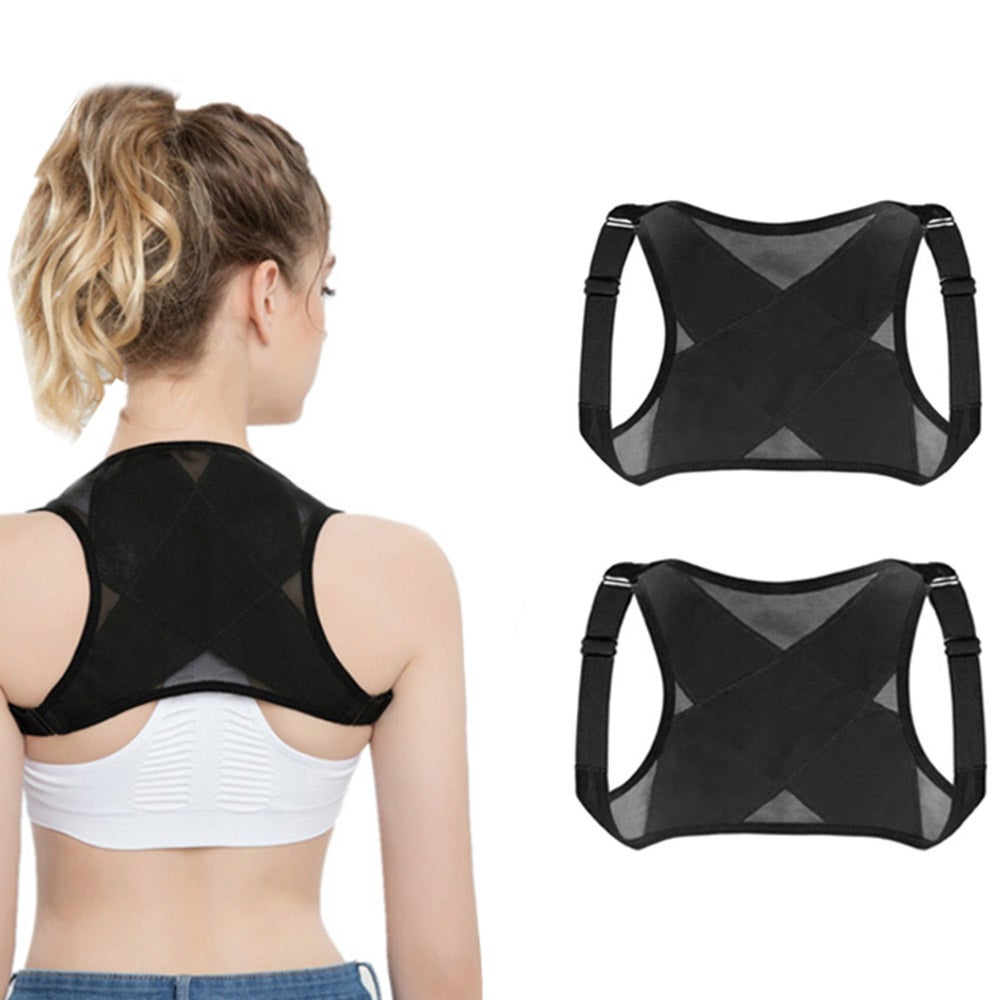 Expandable Back Posture Support Flexible Shoulder Brace Belt Correct