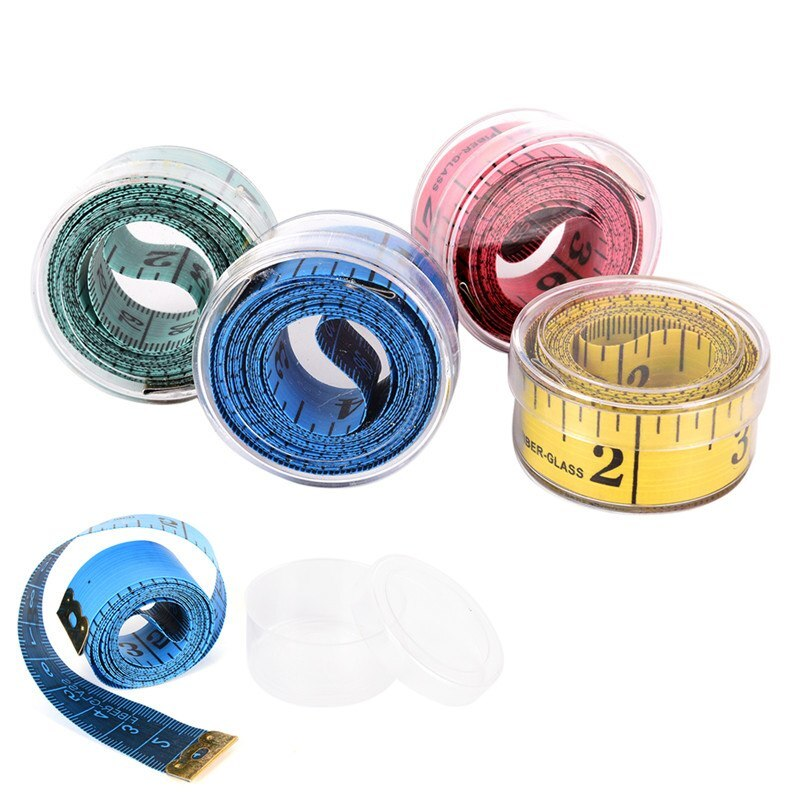 Flat 150Cm/60In Body Measuring Ruler Sewing Tailor Tape Measure Soft Meter (Random)