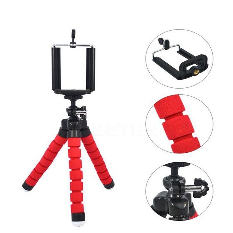 Flexible Tripod Gorilla Stand Mount Monopod Holder Blue
