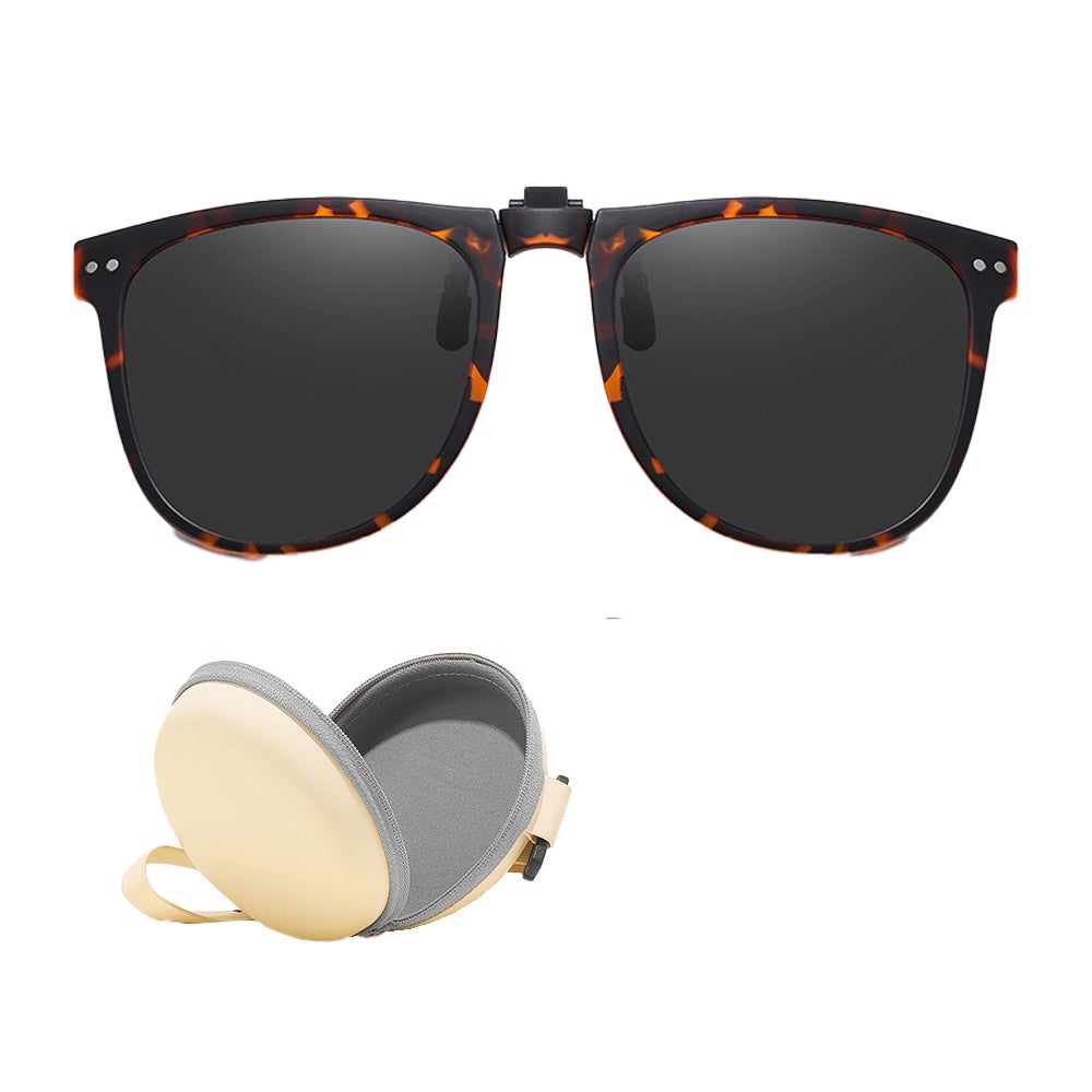 Flip Up Sunglass Clips Clip-On Sunglasses Polarized Flip-Up Glasses For Men And Women