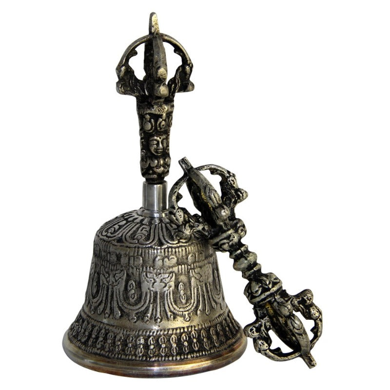 Brass Nepali Bell Home Decor Table Handicrafts Ideal For Puja Prayer
