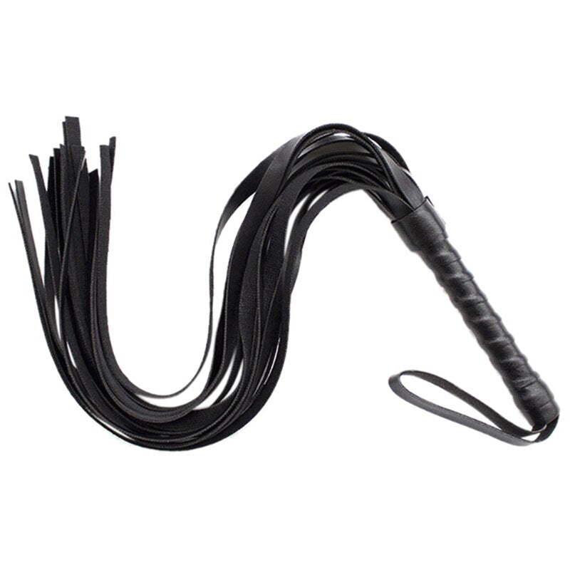 45Cm Black White Red Flogger Bdsm Impact Play Toy