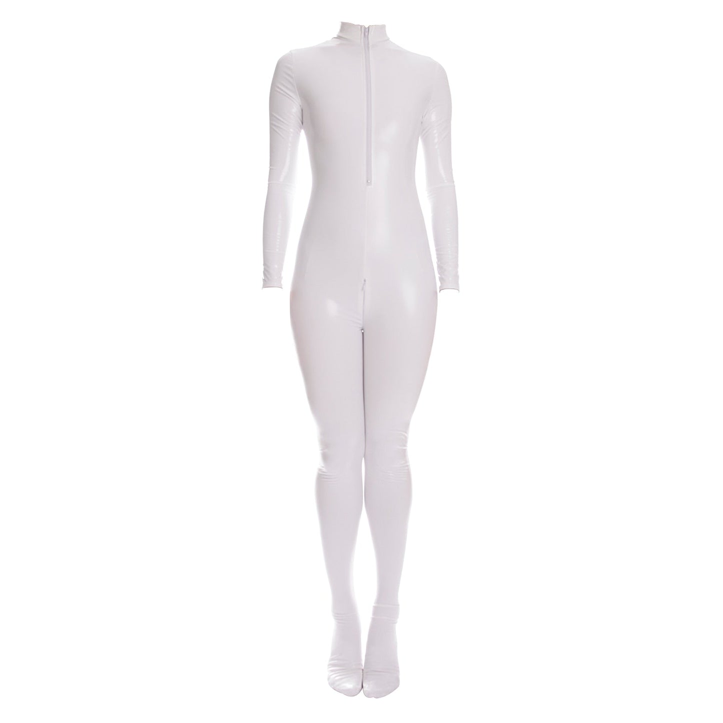 Sexy Shiny Full Body Patent Leather Open Crotch Catsuits Bodysuits
