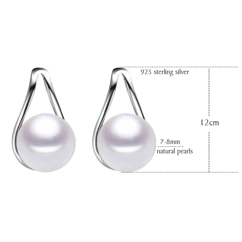 Veile Studios Happy Wish Earrings Stylish Sterling Silver Bridal Teardrop