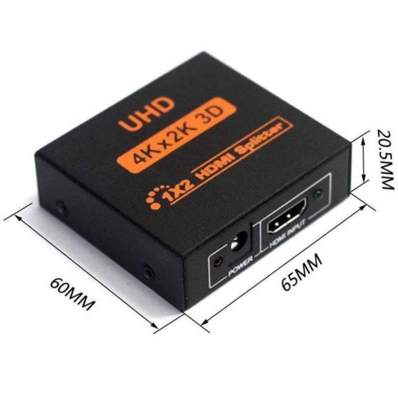 Wi Fi Extenders Antennas Hdmi Splitter 1 In 2 Out Dual Output Amplifier Switcher Hub Box Support 3D 4Kx2k Black