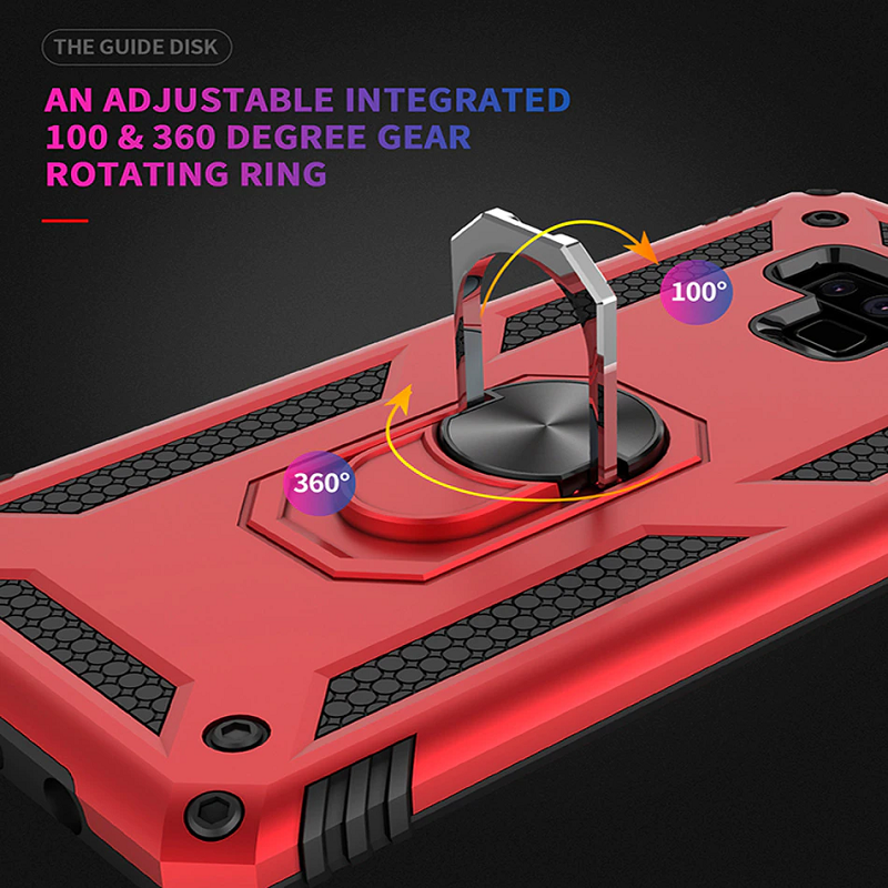 Sergeant Armor Shockproof Kickstand Protective Case Samsung Galaxy Note 9 Black