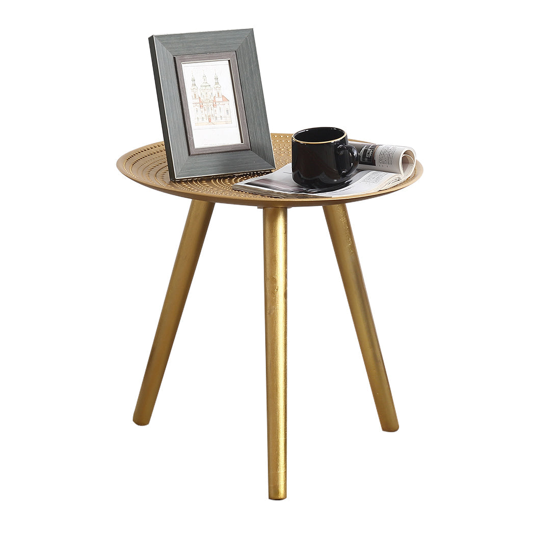 Side Table Coffee Bedside End Gold