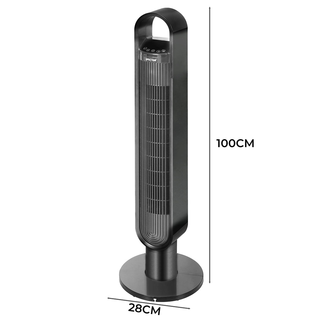 Spector Bladeless Tower Fan Black