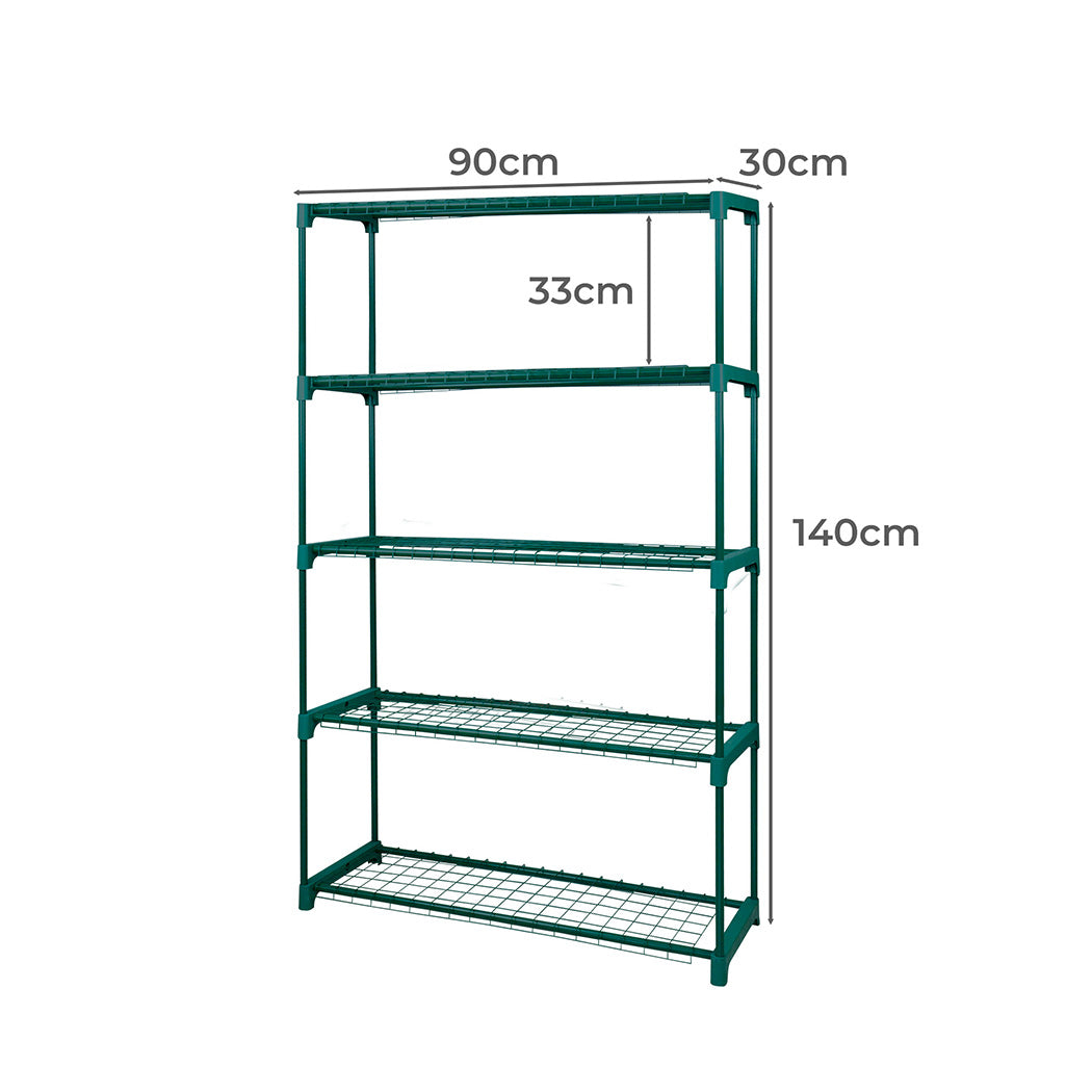 Sturdy 5 Tier Plant Shelf For Garden Outdoor Indoor Space Storage Display