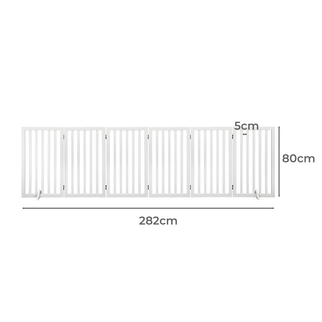 Pawz Pet Gate Dog Fence Safety White 10 Pack