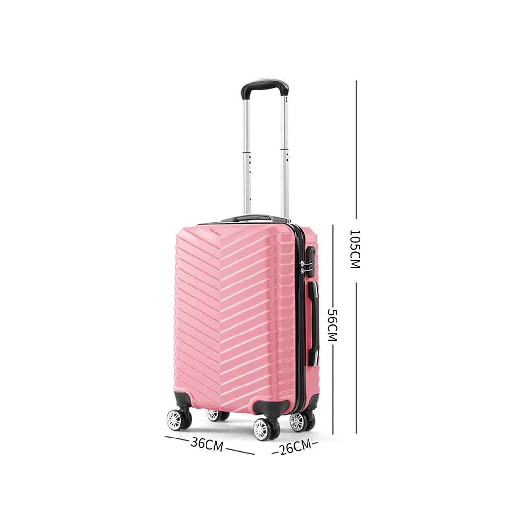 Slimbridge 20" Carry On Travel Luggage Rose Inch