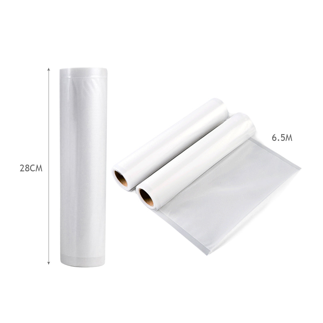 TOQUE 4 Rolls Vacuum Food Sealer Bags – Large Size