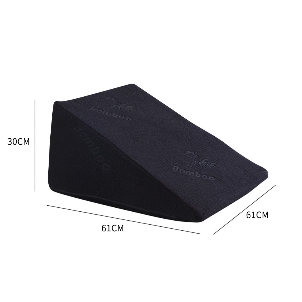 2X Cool Gel Memory Foam Bed Wedge Pillow Comfortable Support Sleep Aid