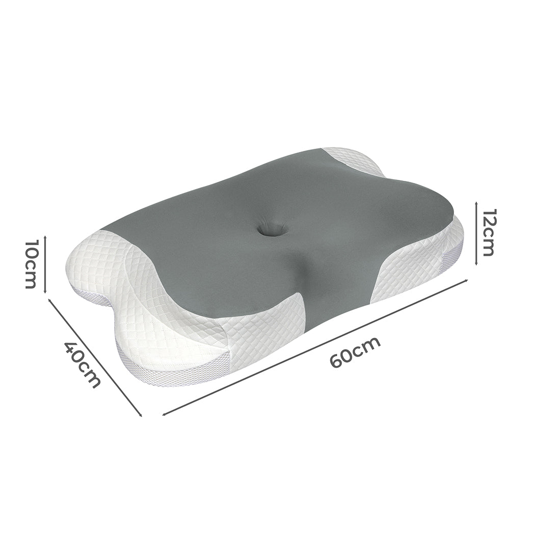 Dreamz Cervical Neck Pillow Ergonomic Memory Foam