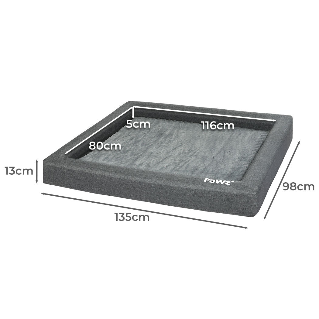 Pawz Memory Foam Pet Bed Calming Dog Xxl Large